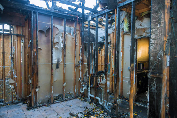 Professional Soot Cleanup technician working in Spencer, IN